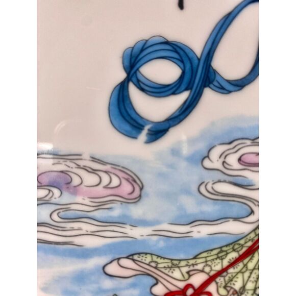 Japanese porcelain plate, Dish, gold rim, Art Mark, 10 1/2", beautiful plate - Picture 8 of 12